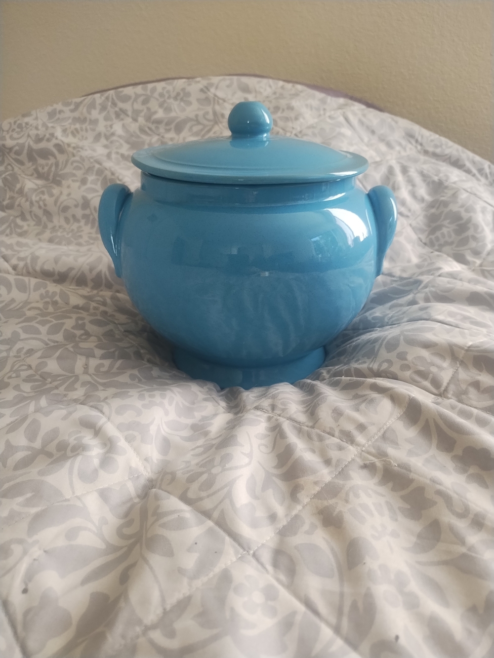 MammaRo' Turquoise Blue Ceramic Soup Tureen